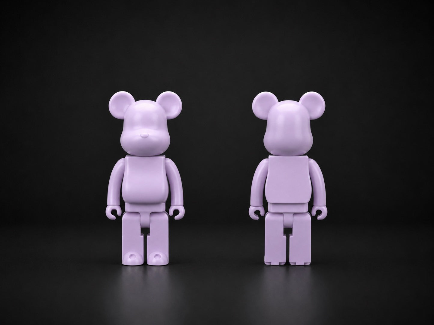Purple Bear Figure